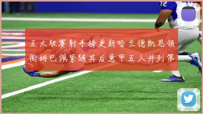 五大联赛射手榜更新哈兰德凯恩领衔姆巴佩紧随其后意甲五人并列第1